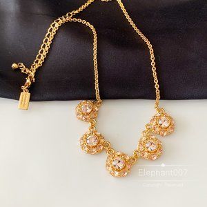 Kate Spade necklace rose gold flower necklace